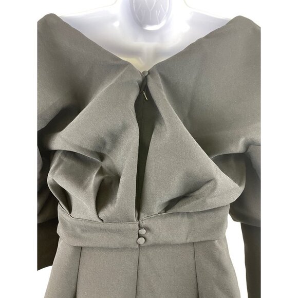 NEW! Fashion Nova Got It In The Bag Puff Sleeve Mini Dress Black Size XS - Picture 7 of 11